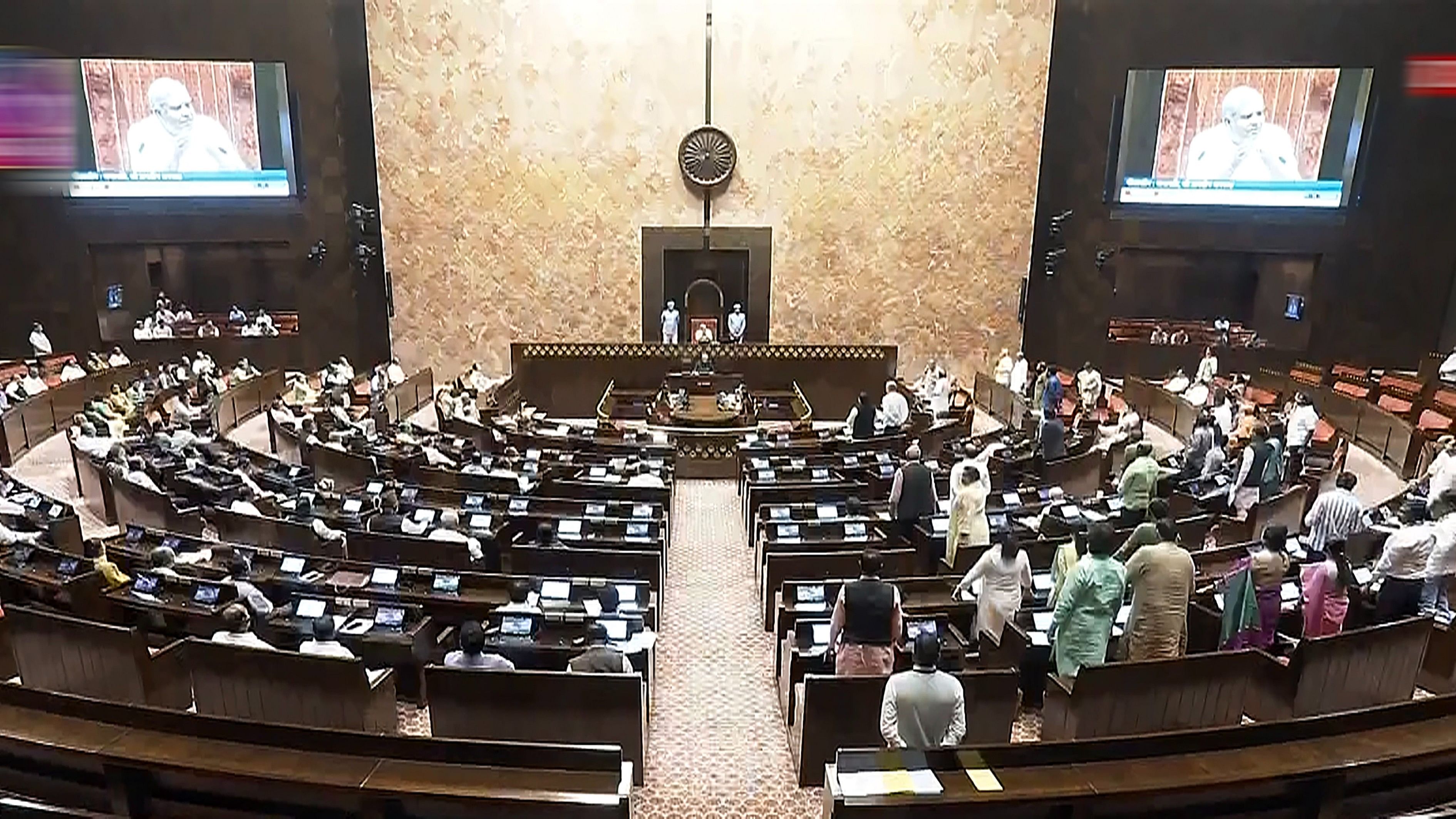 <div class="paragraphs"><p>View of the Rajya Sabha during the Monsoon session of Parliament, in New Delhi, Wednesday.</p></div>